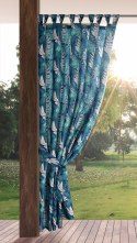 ZASŁONA GOTOWA GARDEN 9 NA SZELKACH 155 X 240 CM TURKUSOWY EUROFIRANY
