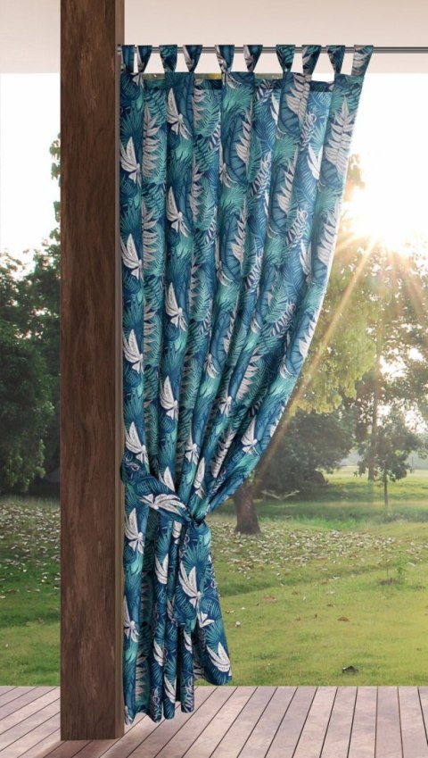 ZASŁONA GOTOWA GARDEN 9 NA SZELKACH 155 X 240 CM TURKUSOWY EUROFIRANY ZASŁONA GOTOWA GARDEN 9 NA SZELKACH 155 X 240 CM TURKUSOWY EUROFIRANY