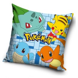 Poszewka velvet 40x40 Pokemon zielony Carbotex