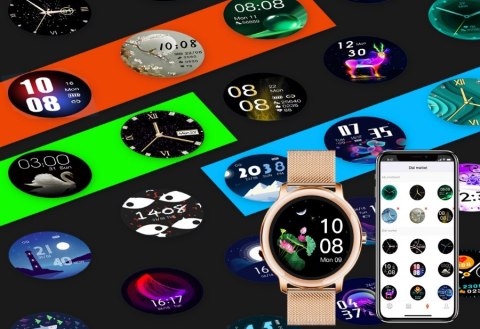 Smartwatch Damski RUBICON RNBE66 Black SMARUB124 Smartwatch Damski RUBICON RNBE66 Black SMARUB124