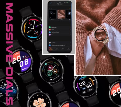 Smartwatch Damski RUBICON RNCE81 Rose Gold SMARUB131 Smartwatch Damski RUBICON RNCE81 Rose Gold SMARUB131