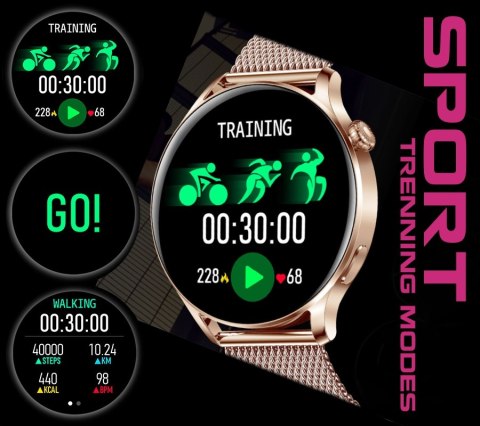 Smartwatch Damski RUBICON RNCE81 Rose Gold SMARUB131 Smartwatch Damski RUBICON RNCE81 Rose Gold SMARUB131