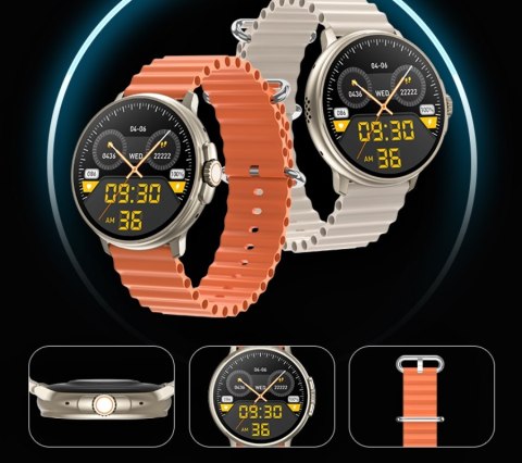 Smartwatch Damski RUBICON RNCF15 Tytan/Light Latte SMARUB260 Smartwatch Damski RUBICON RNCF15 Tytan/Light Latte SMARUB260
