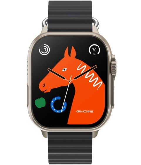Smartwatch Męski RUBICON RNCF17 Tytan/Black SMARUB268 Smartwatch Męski RUBICON RNCF17 Tytan/Black SMARUB268