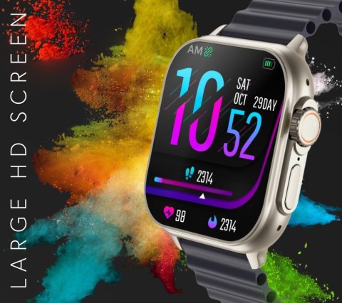 Smartwatch Męski RUBICON RNCF17 Tytan/Black SMARUB268 Smartwatch Męski RUBICON RNCF17 Tytan/Black SMARUB268