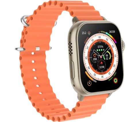 Smartwatch Męski RUBICON RNCF17 Tytan/Orange SMARUB269 Smartwatch Męski RUBICON RNCF17 Tytan/Orange SMARUB269