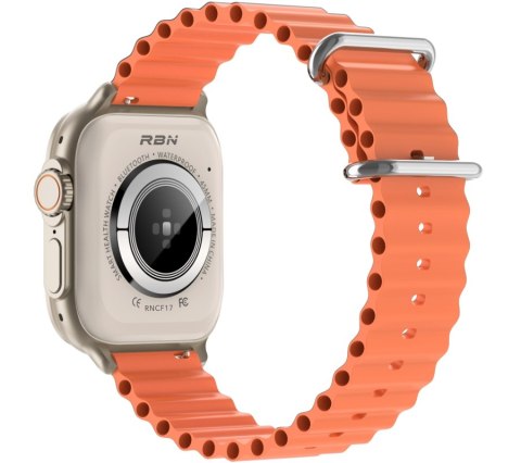 Smartwatch Męski RUBICON RNCF17 Tytan/Orange SMARUB269 Smartwatch Męski RUBICON RNCF17 Tytan/Orange SMARUB269