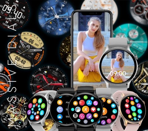 Smartwatch RUBICON RNCF10 Black SMARUB237 Smartwatch RUBICON RNCF10 Black SMARUB237