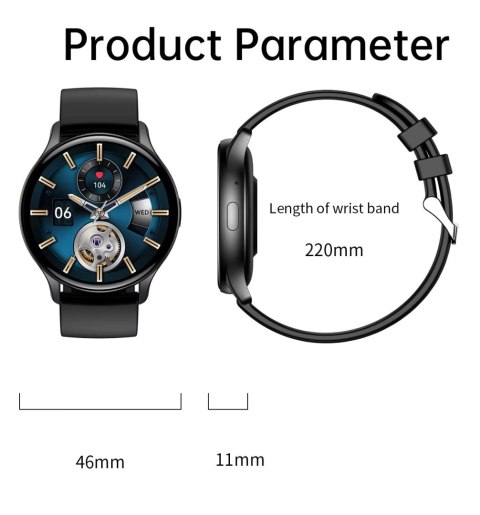 Smartwatch RUBICON RNCF11 Black SMARUB240 Smartwatch RUBICON RNCF11 Black SMARUB240