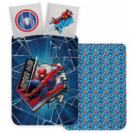 Pościel bawełna 100x135 + 40x60 Spiderman granatowy Aptex