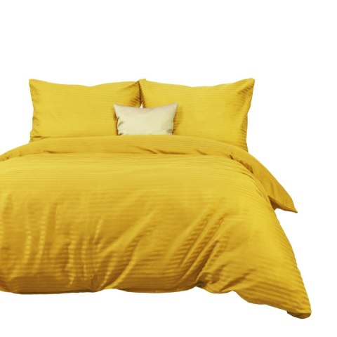Pościel satyna bawełniana CIZGILI MUSTARD/180x200 EXCLUSIVE Darymex Pościel satyna bawełniana CIZGILI MUSTARD/180x200 EXCLUSIVE Darymex