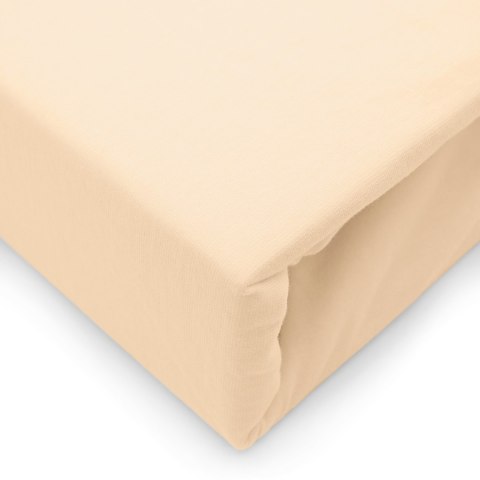 Prześcieradło jersey elastan z gumką 26 SAND/PIASKOWY/90x200x30 Darymex Prześcieradło jersey elastan z gumką 26 SAND/PIASKOWY/90x200x30 Darymex