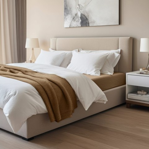 Prześcieradło jersey elastan z gumką 54 BRAUN/BRĄZ/140x200x30 Darymex Prześcieradło jersey elastan z gumką 54 BRAUN/BRĄZ/140x200x30 Darymex