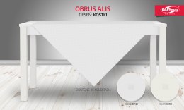 Obrus ALIS 80x80 Biały Kostka (promocja) Darymex