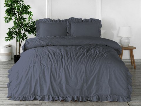 Pościel bawełniana NATURAL GREY/160x200(P) STONEWASHED Limasso Pościel bawełniana NATURAL GREY/160x200(P) STONEWASHED Limasso