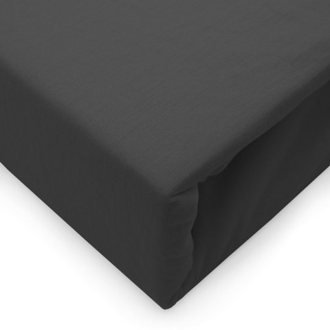 Prześcieradło jersey elastan z gumką BLACK/CZARNY/220x200x30 Darymex Prześcieradło jersey elastan z gumką BLACK/CZARNY/220x200x30 Darymex