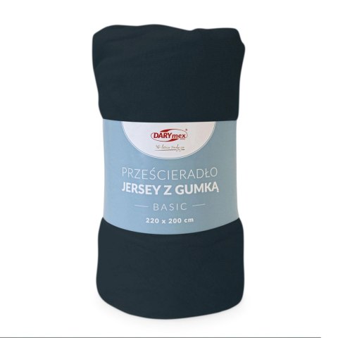 Prześcieradło jersey z gumką BASIC 026/CIEMNY GRANAT/160x200 Darymex Prześcieradło jersey z gumką BASIC 026/CIEMNY GRANAT/160x200 Darymex