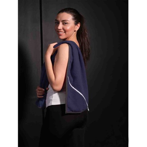 Ręcznik sport z kieszonką 30x110 granat Lenora Ręcznik sport z kieszonką 30x110 granat Lenora