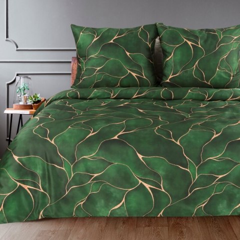 KOMPLET POŚCIELI W PUDEŁKU GIFT1 160 X 200 CM ZIELONY EUROFIRANY KOMPLET POŚCIELI W PUDEŁKU GIFT1 160 X 200 CM ZIELONY EUROFIRANY