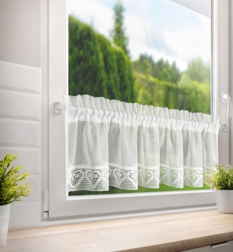 FIRANA GOTOWA GABI NA TAŚMIE 150 X 30 CM KREMOWY EUROFIRANY FIRANA GOTOWA GABI NA TAŚMIE 150 X 30 CM KREMOWY EUROFIRANY