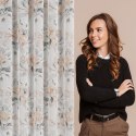 ZASŁONA GOTOWA ELLIE NA TAŚMIE 140 X 270 CM KREMOWY EUROFIRANY