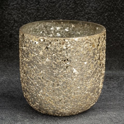 SZKLANY ŚWIECZNIK DEKORACYJNY MELIA (05) FI 12 X 12 CM ZŁOTY EUROFIRANY SZKLANY ŚWIECZNIK DEKORACYJNY MELIA (05) FI 12 X 12 CM ZŁOTY EUROFIRANY
