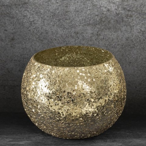 SZKŁO DEKORACYJNE MELIA (02) FI 18 X 14 CM ZŁOTY EUROFIRANY SZKŁO DEKORACYJNE MELIA (02) FI 18 X 14 CM ZŁOTY EUROFIRANY