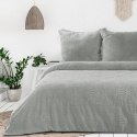 KOMPLET POŚCIELI FLANO 140 X 200 CM SREBRNY EUROFIRANY