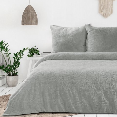 KOMPLET POŚCIELI FLANO 140 X 200 CM SREBRNY EUROFIRANY KOMPLET POŚCIELI FLANO 140 X 200 CM SREBRNY EUROFIRANY