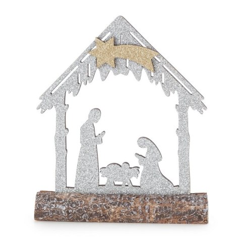 OZDOBA ŚWIĄTECZNA 120 15 X 4 X 17 CM SREBRNY EUROFIRANY OZDOBA ŚWIĄTECZNA 120 15 X 4 X 17 CM SREBRNY EUROFIRANY