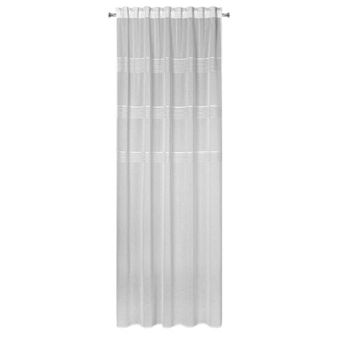 FIRANA GOTOWA INES NA TAŚMIE 140 X 270 CM BIAŁY EUROFIRANY FIRANA GOTOWA INES NA TAŚMIE 140 X 270 CM BIAŁY EUROFIRANY