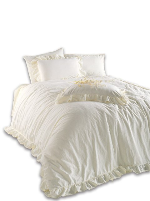 Pościel bawełniana SNOW WHITE/160x200(P) STONEWASHED Limasso Pościel bawełniana SNOW WHITE/160x200(P) STONEWASHED Limasso