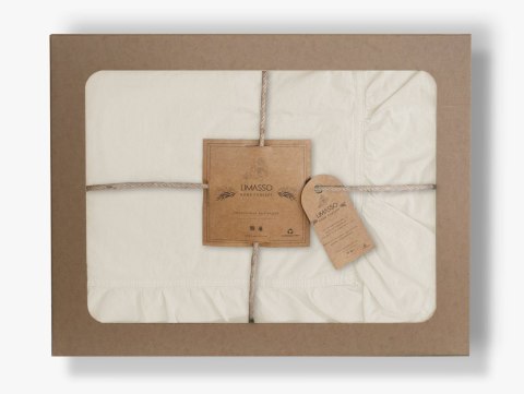Pościel bawełniana SNOW WHITE/160x200(P) STONEWASHED Limasso Pościel bawełniana SNOW WHITE/160x200(P) STONEWASHED Limasso