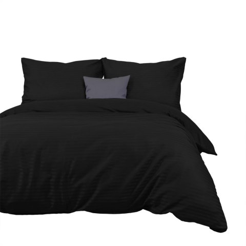 Pościel satyna bawełniana CIZGILI BLACK/160x200 EXCLUSIVE Darymex Pościel satyna bawełniana CIZGILI BLACK/160x200 EXCLUSIVE Darymex