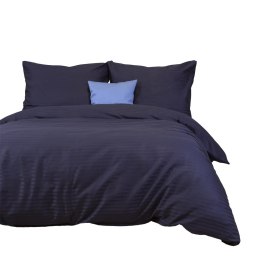 Pościel satyna bawełniana CIZGILI NAVY BLUE/140x200+1posz. 70x80 EXCLUSIVE Darymex