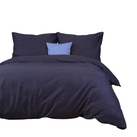 Pościel satyna bawełniana CIZGILI NAVY BLUE/140x200+1posz. 70x80 EXCLUSIVE Darymex Pościel satyna bawełniana CIZGILI NAVY BLUE/140x200+1posz. 70x80 EXCLUSIVE Darymex