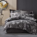 Pościel bawełniana FLORY DARK GREY/160x200 COTTONLOVE JACQUARD Darymex