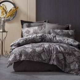 Pościel bawełniana FLORY DARK GREY/160x200 COTTONLOVE JACQUARD Darymex