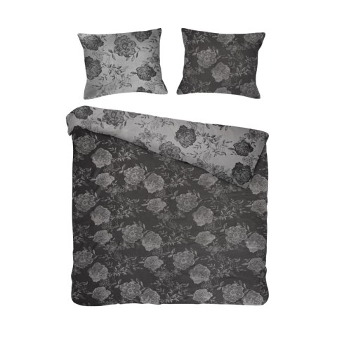 Pościel bawełniana FLORY DARK GREY/160x200 COTTONLOVE JACQUARD Darymex Pościel bawełniana FLORY DARK GREY/160x200 COTTONLOVE JACQUARD Darymex