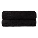 Ręcznik D Bawełna 100% Solano Biały + Czarny (P) 2x50x90+2x70x140 kpl. Darymex