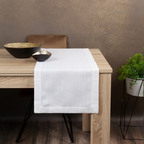 OBRUS STELLA 2 40 X 140 CM BIAŁY EUROFIRANY OBRUS STELLA 2 40 X 140 CM BIAŁY EUROFIRANY