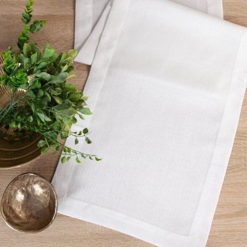 OBRUS STELLA 2 40 X 140 CM BIAŁY EUROFIRANY OBRUS STELLA 2 40 X 140 CM BIAŁY EUROFIRANY