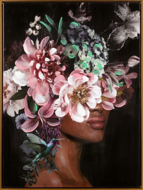 OBRAZ 466A 60 X 80 CM CIEMNORÓŻOWY EUROFIRANY OBRAZ 466A 60 X 80 CM CIEMNORÓŻOWY EUROFIRANY