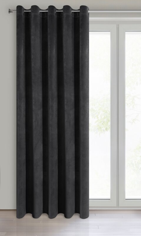 ZASŁONA GOTOWA VILLA 140 X 250 CM CZARNY EUROFIRANY ZASŁONA GOTOWA VILLA 140 X 250 CM CZARNY EUROFIRANY