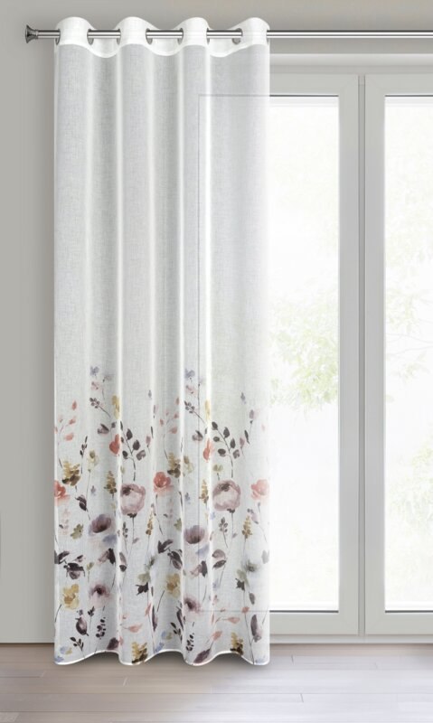 ZASŁONA GOTOWA D91 LAVIN 140 X 250 CM BIAŁY EUROFIRANY ZASŁONA GOTOWA D91 LAVIN 140 X 250 CM BIAŁY EUROFIRANY