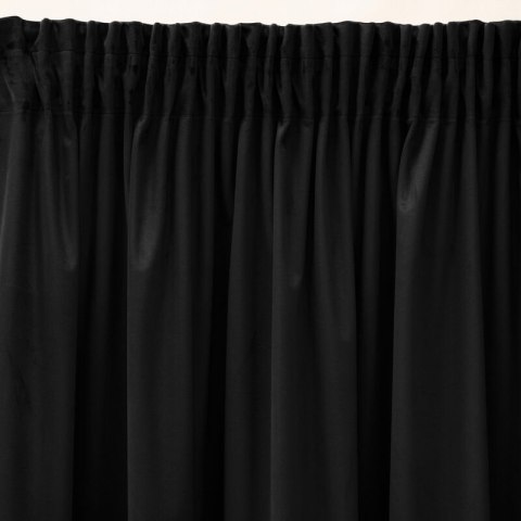 ZASŁONA GOTOWA SIBEL NA TAŚMIE 140 X 270 CM CZARNY EUROFIRANY ZASŁONA GOTOWA SIBEL NA TAŚMIE 140 X 270 CM CZARNY EUROFIRANY