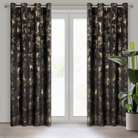 ZASŁONA GOTOWA TONIA 140 X 250 CM CZARNY EUROFIRANY ZASŁONA GOTOWA TONIA 140 X 250 CM CZARNY EUROFIRANY