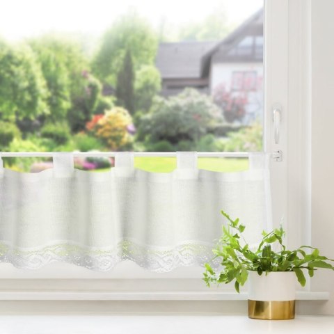 FIRANA GOTOWA VINCE NA SZELKACH 150 X 30 CM BIAŁY EUROFIRANY FIRANA GOTOWA VINCE NA SZELKACH 150 X 30 CM BIAŁY EUROFIRANY