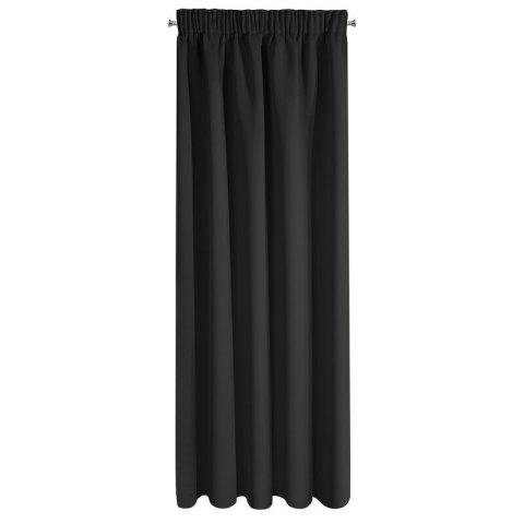 ZASŁONA GOTOWA D91 PARISA NA TAŚMIE 140 X 270 CM CZARNY EUROFIRANY ZASŁONA GOTOWA D91 PARISA NA TAŚMIE 140 X 270 CM CZARNY EUROFIRANY