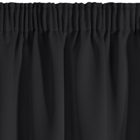 ZASŁONA GOTOWA D91 PARISA NA TAŚMIE 140 X 270 CM CZARNY EUROFIRANY ZASŁONA GOTOWA D91 PARISA NA TAŚMIE 140 X 270 CM CZARNY EUROFIRANY